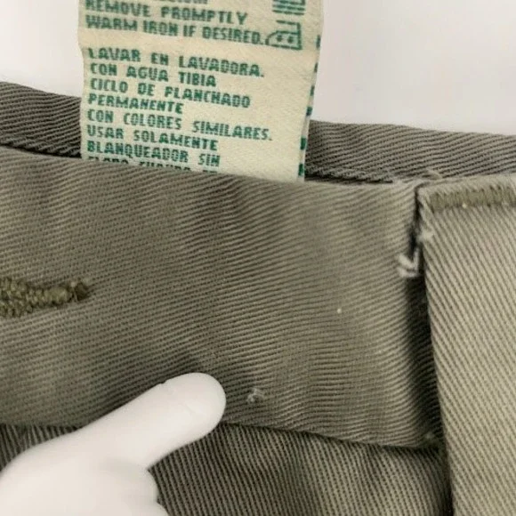 Duck Head Premium Pants Mens 34x29 fits 36x28 Green 100% Cotton Slacks - Picture 8 of 10